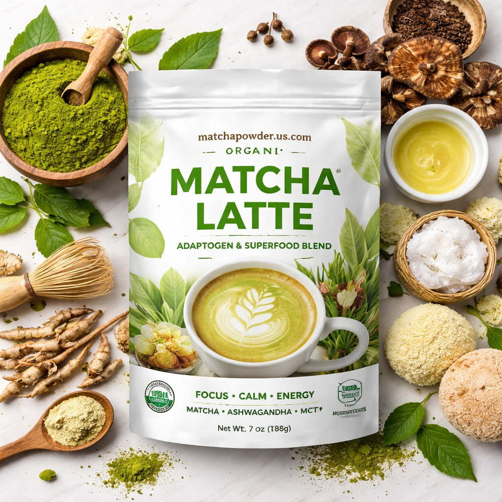 Organic Matcha Latte Adaptogen & Superfood Blend
