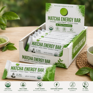 Matcha Energy Bar – Organic, High Fiber, Whole-Food (Dr. Weil Formulated)