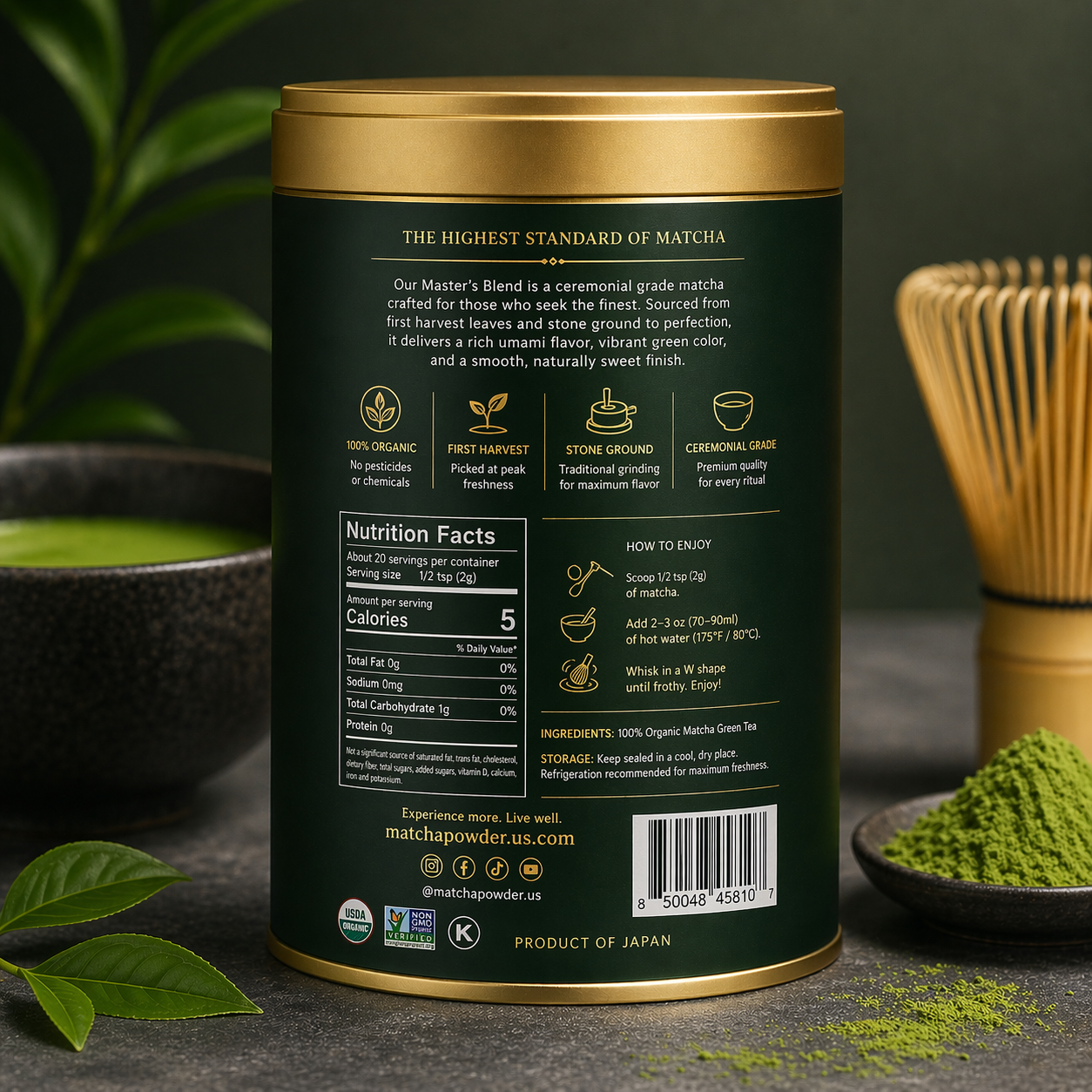 Premium Ceremonial Master’s Blend Matcha