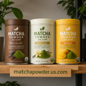 Flavored Matcha, Organic Ceremonial (Chocolate / Vanilla / Mango)