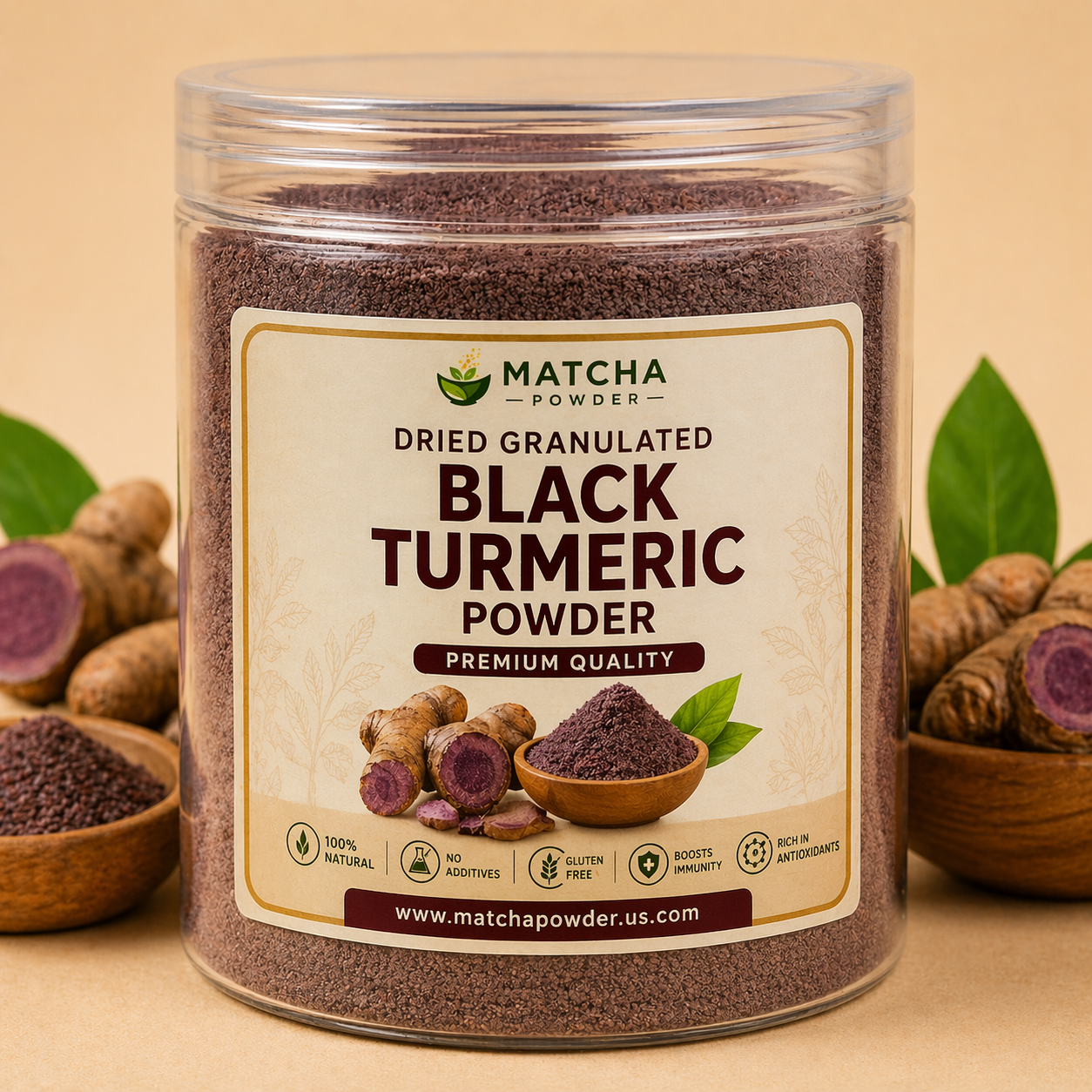 Dried Granulated Black Turmeric Powder Dried Granulated Black Turmeric Powder