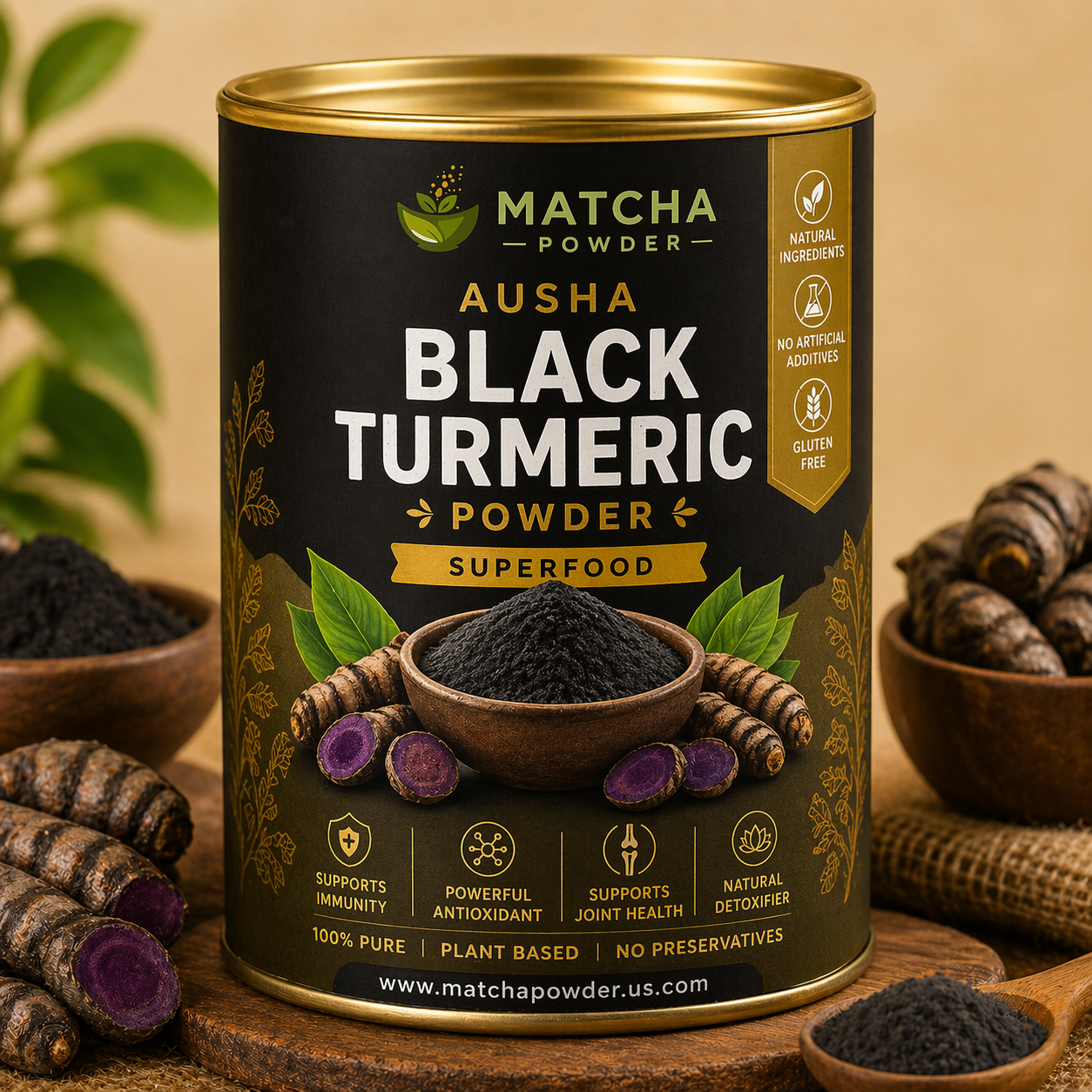 Ausha Black Turmeric Powder