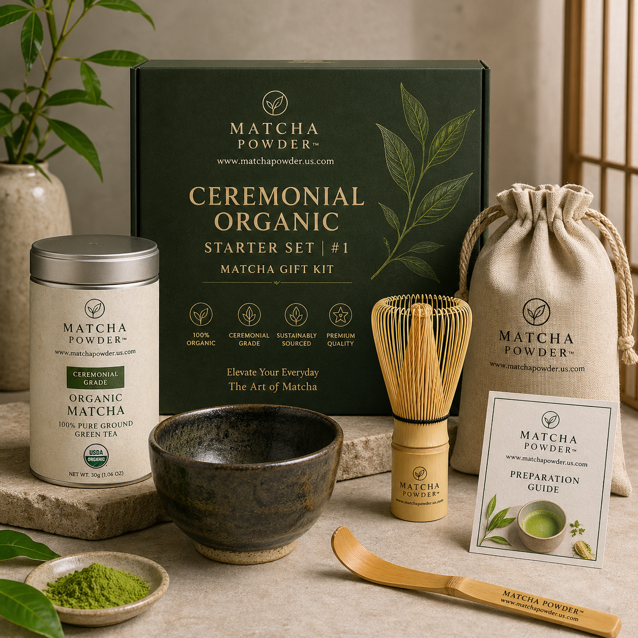 Ceremonial Organic Matcha Starter Set