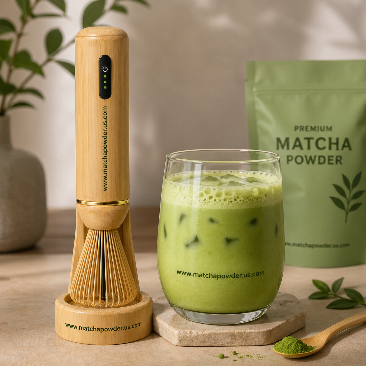 Electric Bamboo Frother | Matcha Frothing Tool