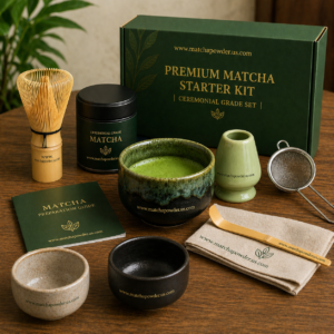 Premium Matcha Starter Kit | Ceremonial Grade Set