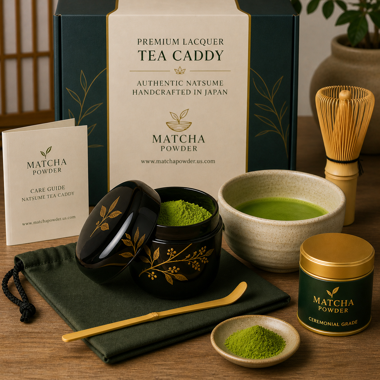 Lacquer Tea Caddy | Authentic Natsume