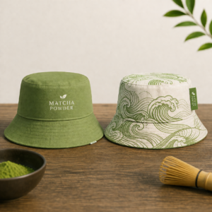 Reversible Matcha Bucket Hat – Uji Wave Edition